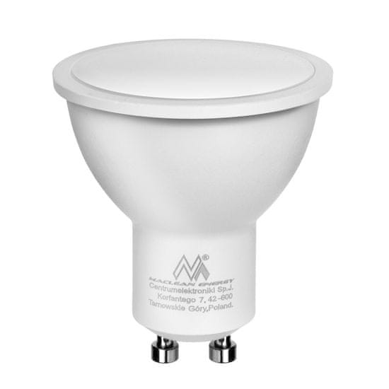 Maclean Maclean LED žiarovka, GU10, 7W, 220-240V~, 50/60Hz, neutrálna biela, 4000K, 490 lumenov, MCE437 NW
