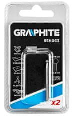 Graphite HSS fréza guľa 3,14 mm, stopka 3,2 mm, 2 ks.