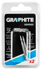 Graphite Fréza HSS, kužeľ 1,4 mm, stopka 3,2 mm, 2 ks.