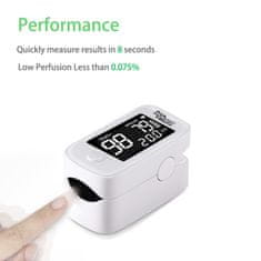ProMedix Lekársky prstový pulzný oxymeter, merač srdcovej frekvencie, oxymeter Promedix PR-870 1,5? HD LED