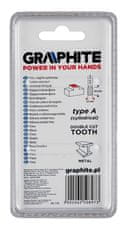 Graphite HM fréza na kov, typ A (cylindrická), 12 x 25 mm, stopka 6 x 45 mm