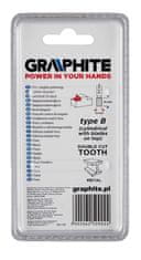 Graphite HM fréza na kov, typ B (cylindrická s čepeľami navrchu), 12 x 25 mm, stopka 6 x 45 mm