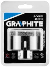 Graphite Diamantová dierová píla 72 mm x M14