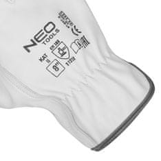 NEO Pracovné rukavice, 2121X, kozia koža, veľkosť 8", CE