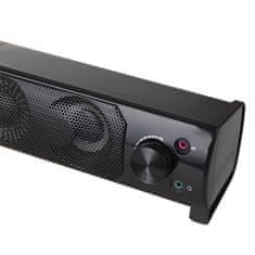 AUDIOCORE Audiocore 3Wx2 soundbar počítačové reproduktory, LED, USB 5v, linkový vstup, AC955