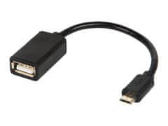 Blow 75-837# USB adaptér USB A zásuvka - Micro USB OTG Plug kábel Blister