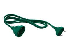 Blow 2581# Napájací predlžovací kábel PS-11ch 1-zásuvka bez uzemnenia 1,5 m zelený