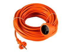 Blow 98-060# PR-160 napájací predlžovací kábel 1-zásuvka bez uzemnenia 50m oranžový 2x1,5mm