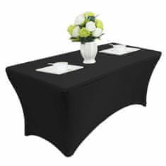 GreenBlue Elastický poťah na obrus na cateringový stôl čierny GreenBlue, 180x75x74cm, Spandex, GB372