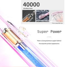 Seago Sonická zubná kefka SEAGO, ružová, 700 mAh batéria, 5 prevádzkových režimov, 3 hroty, SG-2303 Pink
