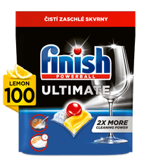 Finish Ultimate All in 1 Lemon Sparkle - kapsule do umývačky riadu 100 ks