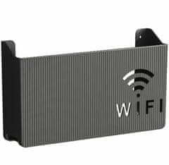 slomart AG986A Policový držiak na WiFi router, čierny