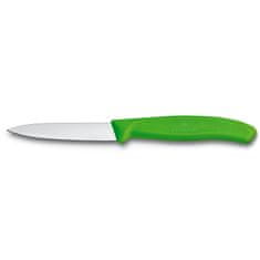 Victorinox Nôž, hladká čepeľ, 8 cm, zelený, Victorinox Swiss Classic 6.7606.L114