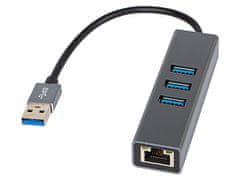 Blow 86-064# sieťová karta usb-c rj45+3xusb kábel k-06