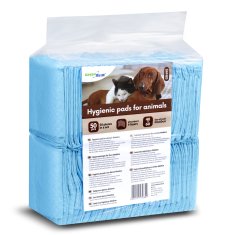 GreenBlue Hygienické podložky/podložky pre zvieratá, psy/mačky, GreenBlue, na učenie sa cikať, 60x40cm, 50 ks, GB495