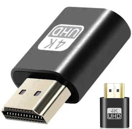 slomart AK53E HDMI adaptér emulátor monitora čierny