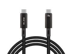 Blow 66-160# USB-C konektor – USB-C 4.0 40gbps 240w 1,0m čierny oplet