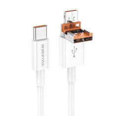 Borofone Dátový kábel BX102 Winner - USB + Type-C na Type-C - PD 60W 1 meter biely