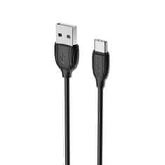 Borofone Dátový kábel BX19 Benefit - USB na Type-C - 3A 1 meter čierny