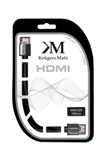 slomart Kábel HDMI – zásuvný HDMI (A-A) 1,8 m Kruger&amp;Matz 4K