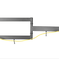 Cabletech Držiak na stenu 32-55 palcov čierny LPA52-443 (vertikálne a horizontálne nastavenie)