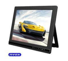 slomart LCD monitor 10-palcový LED HDMI DVI VGA AV 12V 230V... (NVOX FA1000)