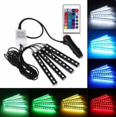 slomart ZD65A Osvetlenie interiéru auta rgb4x9led