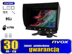 slomart Automonitor alebo voľne stojaci LCD 7-palcový HD AV s podporou až 2 kamier 4PIN 12V... (NVOX