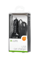 slomart Autonabíjačka M-Life pre Apple iPhone, iPad + USB 2100 mA