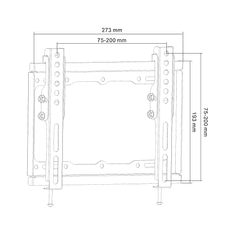Cabletech Univerzálny nástenný držiak pre LED TV (13-42") LP34-22T vertikálne nastavenie