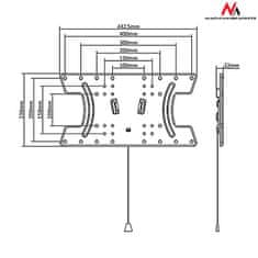 Maclean Držiak na TV Maclean, kompatibilný s televízormi LG, OLED, max VESA 400x200, 32"-65", max 30kg, MC-809