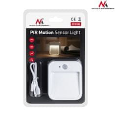 Maclean Maclean LED schodisková lampa, s pohybovým senzorom, teplota 4000K, 3,7V/500mAh, 4 LED, dosah 3-4m, MCE236