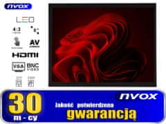 slomart Dotykový LED monitor s otvoreným rámom 8 palcový VGA HDMI AV BNC 12v 230v