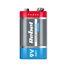 Rebel Alkalická batéria REBEL EXTREME 9V 6LR6