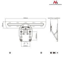 Maclean Držiak na TV Maclean, kompatibilný s televízormi Samsung QLED Q7/Q8/Q9, 49"-65", max 50kg, MC-806
