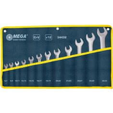 MEGA Vidlicové kľúče, 12 kusov (6*7-30*32mm), cv