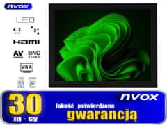 slomart Monitor s otvoreným rámom LED 8 palcový vga hdmi av bnc 12v 230v