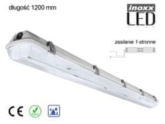 slomart Hermetické priemyselné IP65 LED svietidlo 2x120cm T8 G13 jednostranne napájané