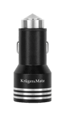 slomart Kruger & Matz 2xUSB 4800mA autonabíjačka s funkciou Quick Charge 3.0