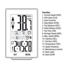 Maclean Cyklistický počítač Maclean, bezdrôtový, prehľadný displej s podsvietením, 16 v 1, MCE310