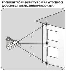 NEO Laserový diaľkomer, dosah 40 m, dotykový displej