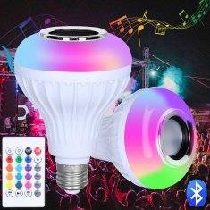 slomart ZD7G Farebná LED žiarovka RGB Bluetooth reproduktor