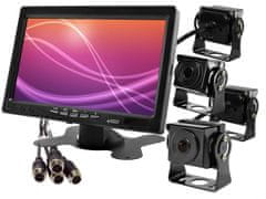 slomart 7 palcový AHD LCD monitor do auta pre cúvanie a monitorovanie s podporou 1 kamery 12v 24v