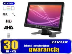 slomart 7 palcový AHD LCD monitor do auta pre cúvanie a monitorovanie s podporou 1 kamery 12v 24v