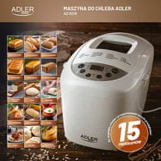 Adler AD 6019 Stroj na chlieb - 15 programov
