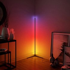 slomart ZD81 Rohová stojanová lampa 140cm rgb + bt