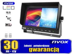 slomart 9-palcový LCD monitor s podporou až 2 kamier 4pin 12v 24v