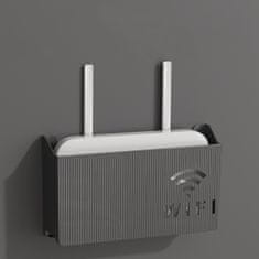 slomart AG986A Policový držiak na WiFi router, čierny