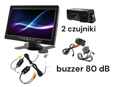 slomart Monitor opierky hlavy Nvox hm 716 hd alebo voľne stojaci 7-palcový LCD displej s cúvacou kamerou a bezdrôtovým modulom