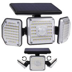 Maclean Solárna LED lampa s pohybovým senzorom Maclean IP65, 4W, 320lm, 4000K, Li-ion 1200 mAh, 3 prevádzkové režimy MCE615